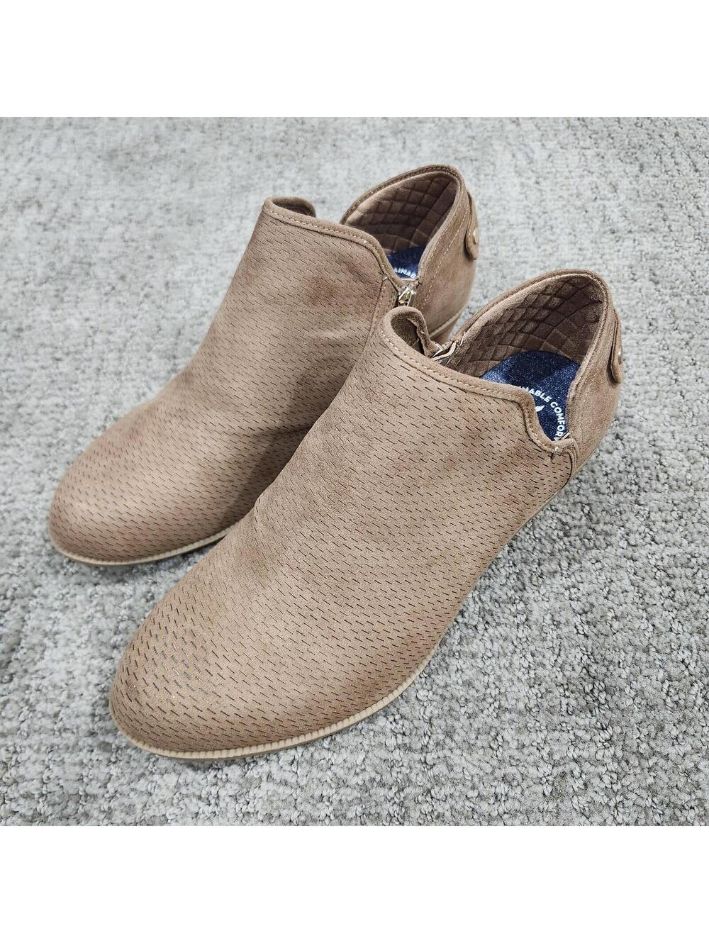 Dr. Scholl's Better Ankle Bootie Brown Size 8.5 Wide New With Box